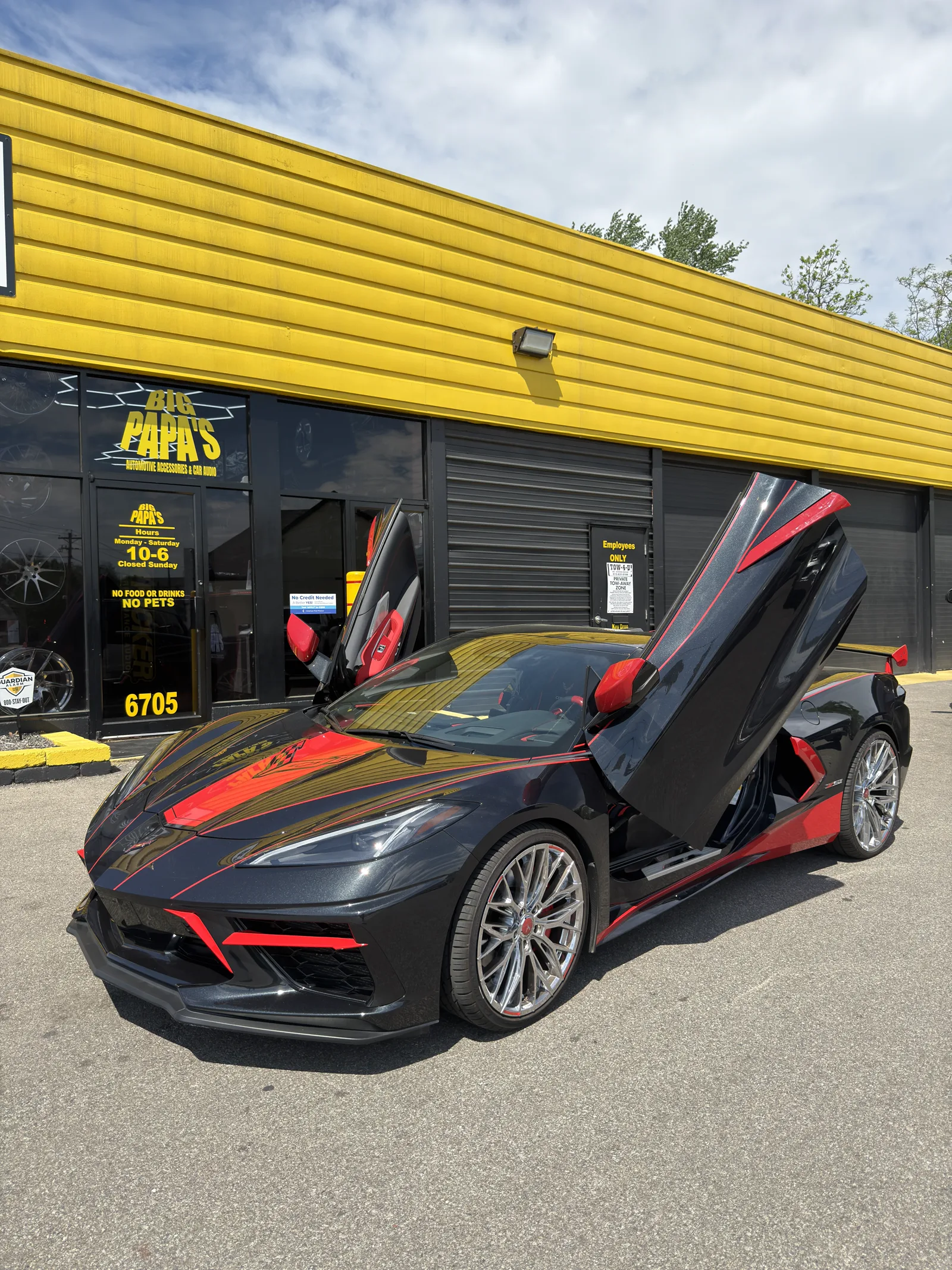 Black Exotic Coupe — Custom Wheels