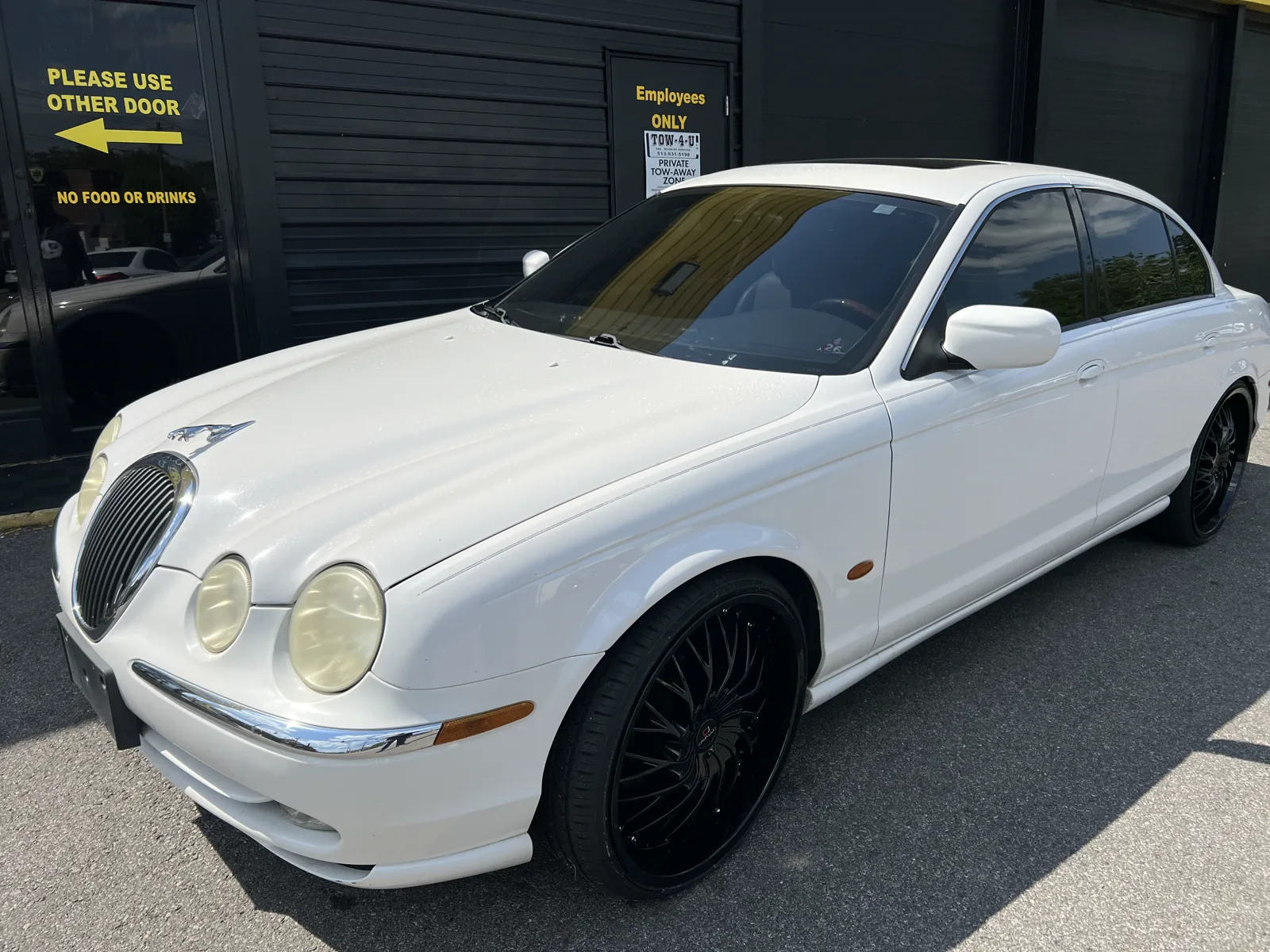 White Luxury Coupe — Custom Wheels
